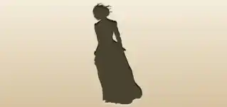 ウエディングドレスのシルエット