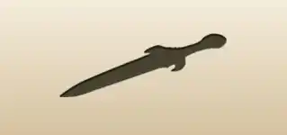 短剣のシルエット