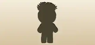 ブードゥー人形のシルエット