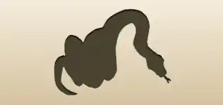 ヘビのシルエット