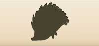 Hedgehog silhouette