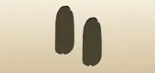 エクレアのシルエット