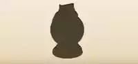水晶玉のシルエット