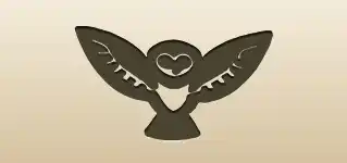 フクロウのシルエット