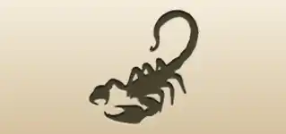 サソリのシルエット