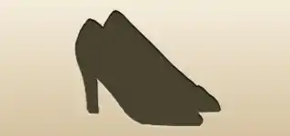 靴のシルエット