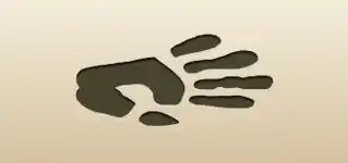 手形のシルエット