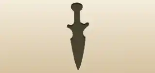 短剣のシルエット