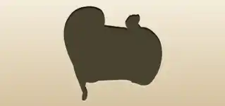 シルクハットのシルエット