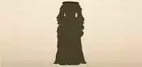 ウェディングドレスのシルエット