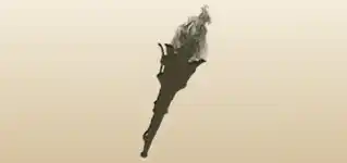 たいまつのシルエット