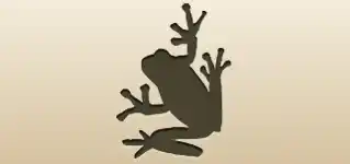 毒ガエルのシルエット