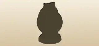 水晶玉のシルエット