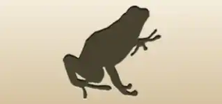 毒ガエルのシルエット