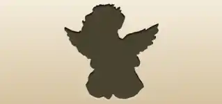 天使のシルエット