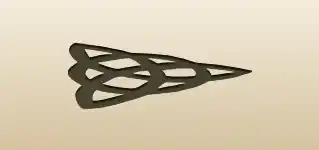 トリケトラのシルエット