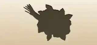花束のシルエット