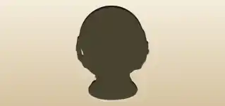 水晶玉のシルエット
