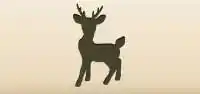 Reindeer silhouette