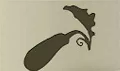 ナスのシルエット