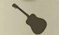 ギターのシルエット