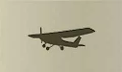 飛行機のシルエット