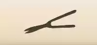 庭用ハサミのシルエット
