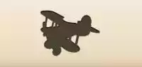 飛行機のシルエット