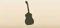 ギターのシルエット