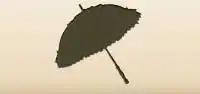 日傘のシルエット