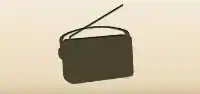 ラジオのシルエット