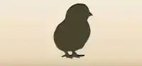 ひよこのシルエット