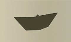 Paper Boat silhouette