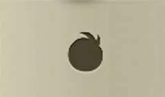 Peach silhouette