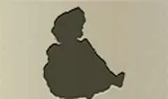 人形のシルエット