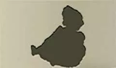 人形のシルエット