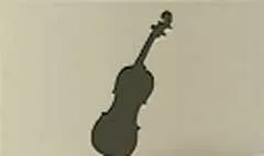バイオリンのシルエット
