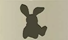 うさぎのシルエット