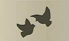 Two Lovebirds silhouette