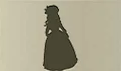 人形のシルエット