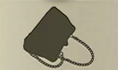 ハンドバッグのシルエット