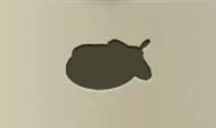 コンパクトケースのシルエット