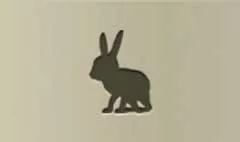 うさぎのシルエット