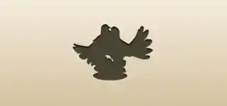 Two Lovebirds silhouette