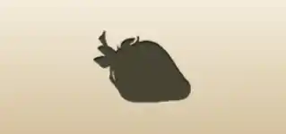 Strawberry silhouette