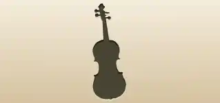 Violin silhouette