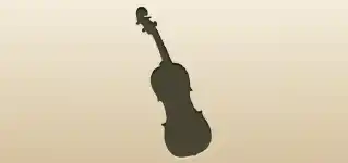 Violin silhouette