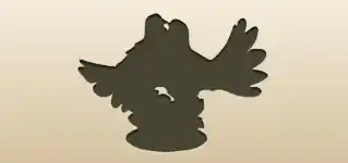 Two Lovebirds silhouette