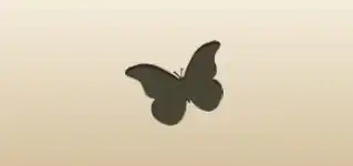 Butterfly silhouette