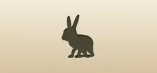 Rabbit silhouette